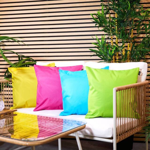 icon Indoor & Outdoor Waterproof Cushion, Multicoloured (4-Pack) - Size: 43 cm x 43 cm - image 1