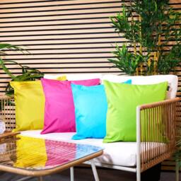icon Indoor & Outdoor Waterproof Cushion, Multicoloured (4-Pack) - Size: 43 cm x 43 cm - thumbnail 1