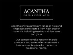 Acantha Fires & Fireplaces Acantha Hearth in Slate Venetian Plaster Effect in Black - thumbnail 7