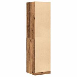 Berkfield Home Wardrobe Old Wood 50x50x200 cm Engineered Wood in Brown - Size: 50 x 50 x 200 cm - thumbnail 6