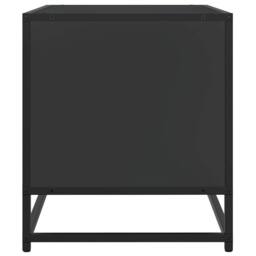 Berkfield Home TV Cabinet Black 61x40x46 cm Engineered Wood & Metal - Size: 61 x 40 x 46 cm - thumbnail 5