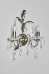BHS Lighting Paisley Antique Brass Wall Light in Gold - thumbnail 2