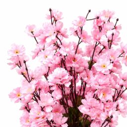 Leaf Artificial 120cm Pink Blossom Tree - thumbnail 2