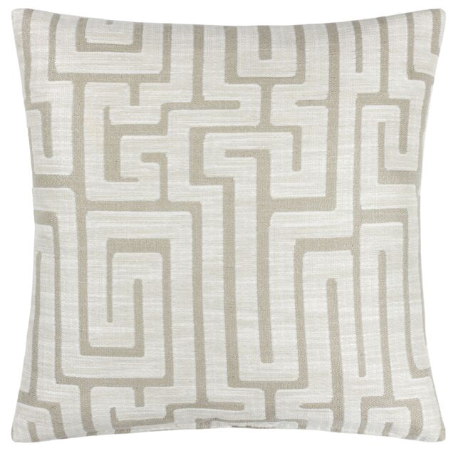 HOEM Lauder Geometric Cushion in Ecru - Size: 45 cm x 45 cm - image 1