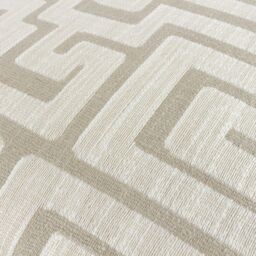 HOEM Lauder Geometric Cushion in Ecru - Size: 45 cm x 45 cm - thumbnail 4