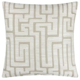 HOEM Lauder Geometric Cushion in Ecru - Size: 45 cm x 45 cm - thumbnail 1
