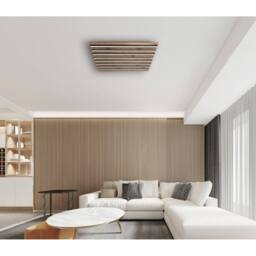 Netlighting Hayden Semi Ceiling Light Black LED Dimmable 2700 6500K Remote Control - thumbnail 6