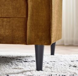 FurnitureboxUK Logan Fabric 3 Seater Sofa in Orange - thumbnail 6