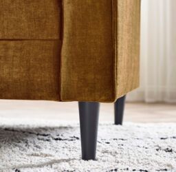 FurnitureboxUK Logan Fabric 3 Seater Sofa in Orange - thumbnail 5