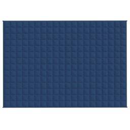 Berkfield Home Weighted Blanket Blue 138x200 cm Single 10 kg Fabric - thumbnail 3