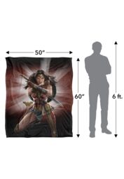 Warner Brothers Wonder Woman Movie Silky Touch Super Soft Throw Blanket 152x127cm in White - Size: 152x127 cm - thumbnail 3