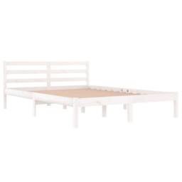 Berkfield Home Day Bed Solid Wood Pine 140x200 cm Double White - thumbnail 3