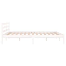 Berkfield Home Day Bed Solid Wood Pine 140x200 cm Double White - thumbnail 5