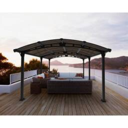Palram Tucson 5000 Garden Gazebo - Grey - L507 x W359 x H242 cm - thumbnail 2