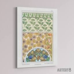 "Artery8 Flower Chrysanthemum Canvas Wall Art Print Vintage Verneuil - Size: W24"" x H32""" - thumbnail 2