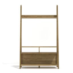 Lemon Pavilion Furniture Tiva Ladder TV Unit - MDF - L38.6 x W105 x H175.4 cm - Oak in Brown - Size: 1 Pack - thumbnail 2