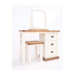 Cabinet Bits Tropea 3 Drawer Dressing Table Set Brass Cup Handle in Off-White - thumbnail 2