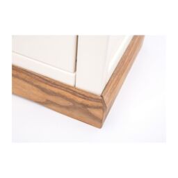 Cabinet Bits Tropea 3 Drawer Dressing Table Set Brass Cup Handle in Off-White - thumbnail 4