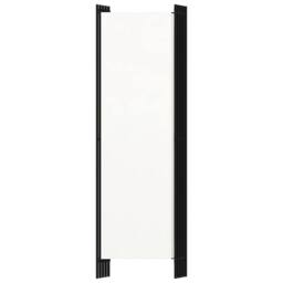 Berkfield Home 5-Panel Room Divider Cream White 250x180 cm - thumbnail 4