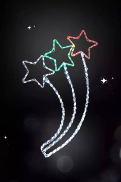 Marco Paul LED Shooting Star Christmas Rope Light Decoration - image 1