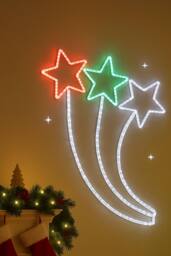 Marco Paul LED Shooting Star Christmas Rope Light Decoration - thumbnail 4
