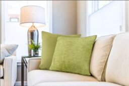 New Edge Blinds Pica Collection Cushion Cover in Green - Size: 43 cm x 43 cm - thumbnail 2