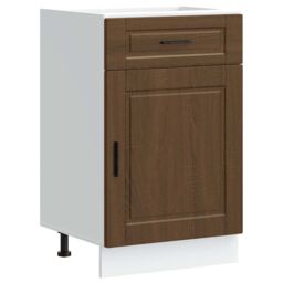Berkfield Home Kitchen Base Cabinet¬†Porto Brown Oak Engineered Wood - thumbnail 2