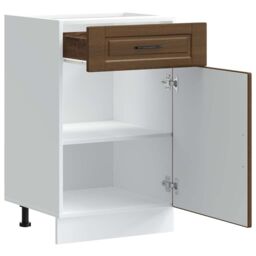 Berkfield Home Kitchen Base Cabinet¬†Porto Brown Oak Engineered Wood - thumbnail 5