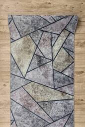 RugsX Anti-Slip Lotus Runner in Grey - Size: 100 cm x 150 cm - thumbnail 4