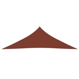 Berkfield Home Sunshade Sail Oxford Fabric Triangular 4x4x5.8 m Terracotta in Brown - thumbnail 2