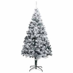 Berkfield Home Green Artificial Christmas Tree with 300 LEDs with Stand Green 240 cm - thumbnail 5