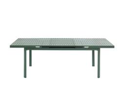 Vente-unique Aluminium Garden Dining Set: One Extendable Table 180/240Cm & 6 in Green - thumbnail 5