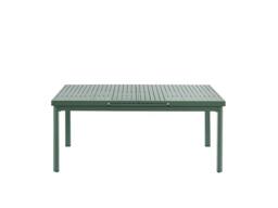 Vente-unique Aluminium Garden Dining Set: One Extendable Table 180/240Cm & 6 in Green - thumbnail 7