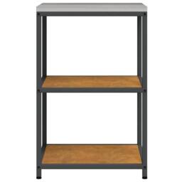 Berkfield Home Kitchen Storage Shelf with Storage Rusty Weathering steel in Brown - thumbnail 7