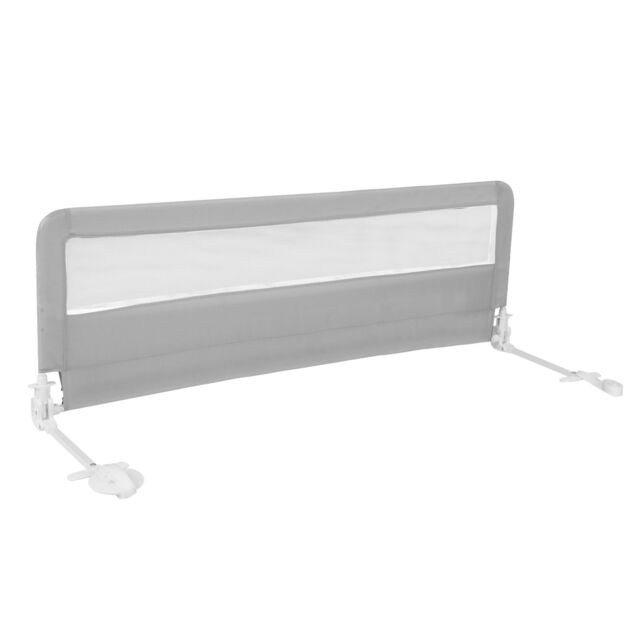 Gymax Folding Baby Bed Rail 150CM Bed Guard with Removable Washable Cover in Silver - image 1