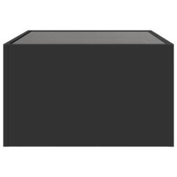 Berkfield Home Decorative Coffee Table with Infinity LED Black 70x50x30 cm - Size: 70 x 50 x 30 cm - thumbnail 7