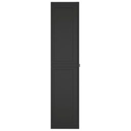 Berkfield Home Outdoor Storage Cabinet Black 65x37x165 cm PP - Size: 65 x 37 x 165 cm - thumbnail 5