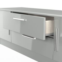 Ready Assembled 2 U Windsor 2 Door 2 Drawer Superwide TV Unit (Ready Assembled) in Dark Grey - thumbnail 7