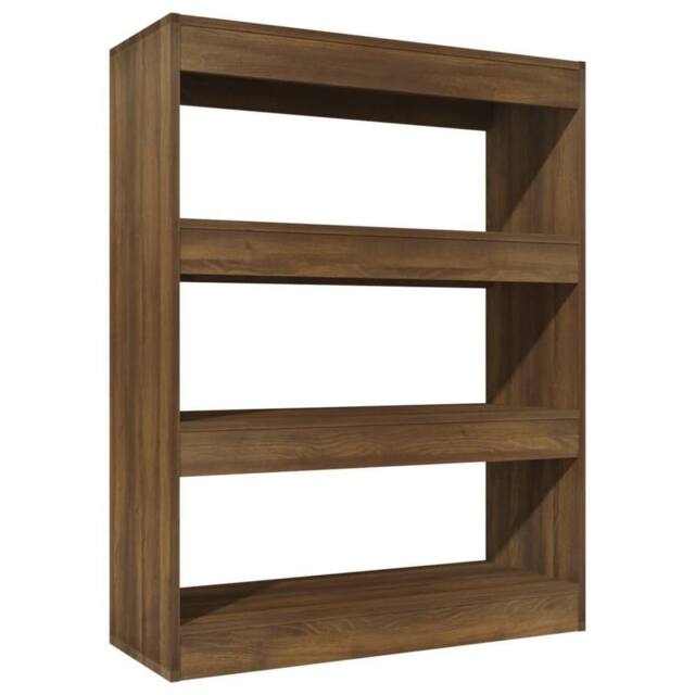Berkfield Home Book Cabinet/Room Divider Brown Oak 80x30x103 cm Engineered wood - Size: 80 x 30 x 103 cm - image 1