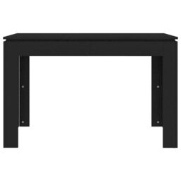 Berkfield Home Dining Table Black 120x60x76 cm Engineered Wood - Size: 120 x 60 x 76 cm - thumbnail 4