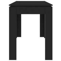 Berkfield Home Dining Table Black 120x60x76 cm Engineered Wood - Size: 120 x 60 x 76 cm - thumbnail 5