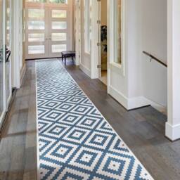 runrug Carpet Runner Rug - Indoor/Outdoor, Reversible, 2mm - 'Blue Lagoon' in Blue - Size: 70 cm x 360 cm - thumbnail 2