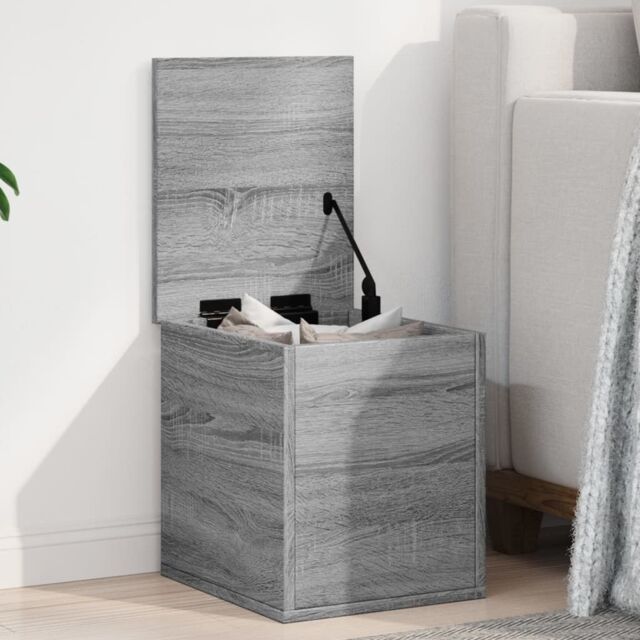 Berkfield Home Storage Box Grey Sonoma 30x35x35 cm Engineered Wood - Size: 30 x 35 x 35 cm - image 1
