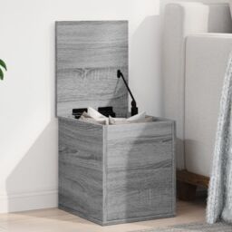 Berkfield Home Storage Box Grey Sonoma 30x35x35 cm Engineered Wood - Size: 30 x 35 x 35 cm - thumbnail 1