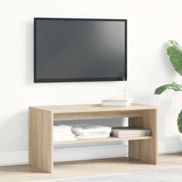 Berkfield Home TV Cabinet Sonoma Oak 80x40x40 cm Engineered Wood in Brown - Size: 80 x 40 x 40 cm - thumbnail 3