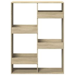 Berkfield Home Room Divider Sonoma Oak 100x33x135 cm Engineered Wood in Brown - Size: 100 x 33 x 135 cm - thumbnail 4