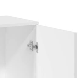 Berkfield Home Sideboards 2 pcs White 79x38x80 cm Engineered Wood - Size: 79 x 38 x 80 cm - thumbnail 8