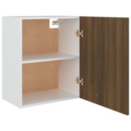 Berkfield Home Hanging Cabinet Brown Oak 50x31x60 cm Engineered Wood - Size: 50 x 31 x 60 cm - thumbnail 6