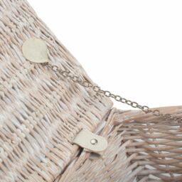 Red Hamper Wicker 35cm White Wash Empty Picnic Basket - thumbnail 5