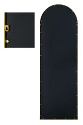 "MirrorOutlet Gold Metal Framed Arched Garden Wall Mirror 63"" X 21"" (160CM X 53CM) - Size: 1 Pack" - thumbnail 5
